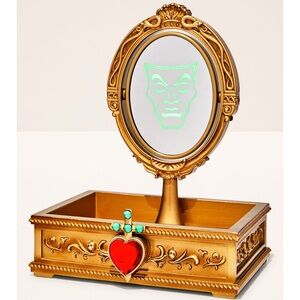 NEW Gold Vanity Mirror with Red Heart Accent - Disney Villains collection